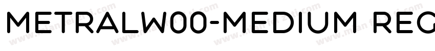 MetralW00-Medium Reg字体转换